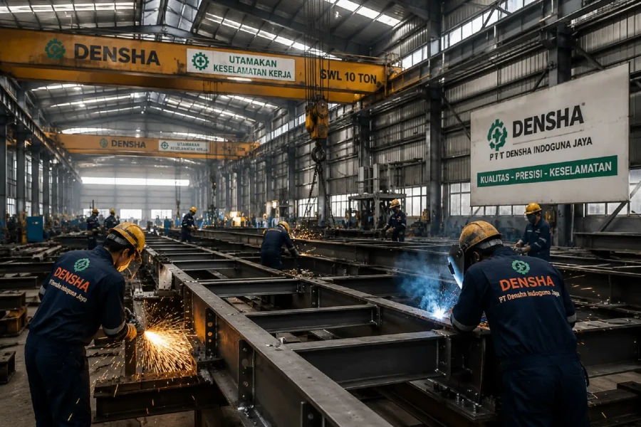 densha proyek4 Fabrikasi Struktur Baja Perkeretaapian